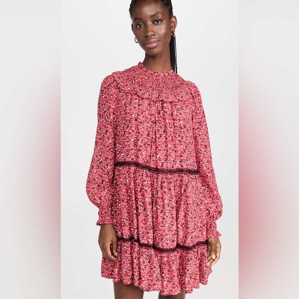 Scotch and Soda Longsleeve Smocked & Tiered Dress